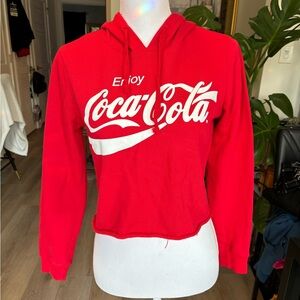 Coca-Cola Red Cropped Sweatshirt